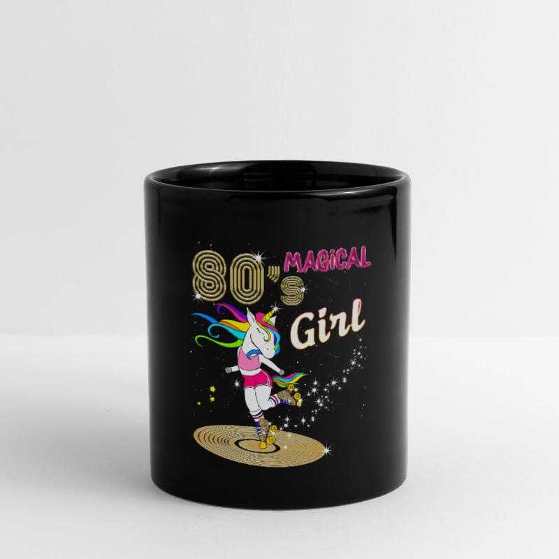 Unicorn Magic Roller Vintage 80s Disco Full Colour Mug