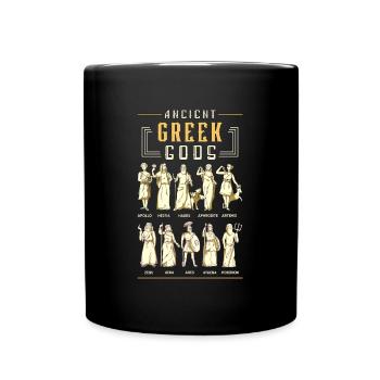 Mythologie grecque Histoire des dieux grecs anciens - Mug uni - noir - Devant