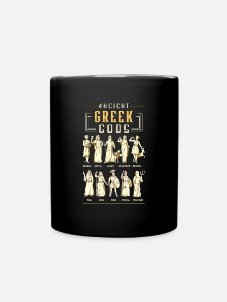 Greek Mythology Ancient Greek Gods History - Full Colour Mug - black