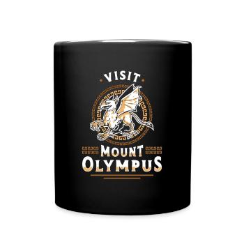 Mythologie grecque Visitez le mythe antique du mont Olympe - Mug uni - noir - Devant