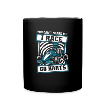 Go Kart Karting Karting Karting Driver Funny - Full Colour Mug - black - Front