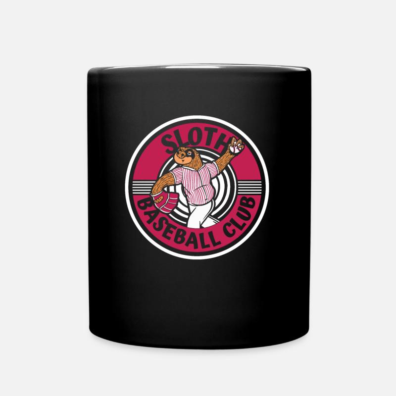Faultier Verein Faultier Baseball - Tasse einfarbig - Schwarz