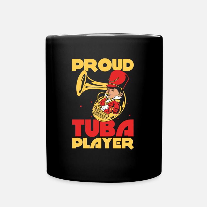 Fanfarenzug Tuba - Tasse einfarbig - Schwarz
