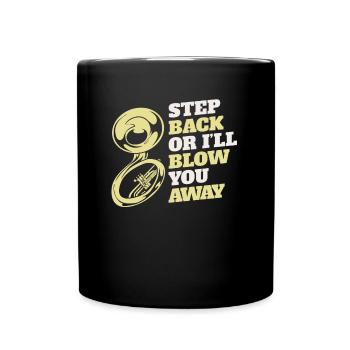 Fanfare procession tuba - Full Colour Mug - black - Front