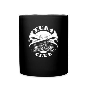 Fanfarenzug Tuba Verein - Tasse einfarbig - Schwarz - Vorne