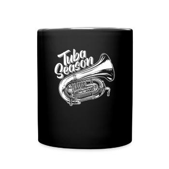 Saison de tuba de procession de fanfare - Mug uni - noir - Devant