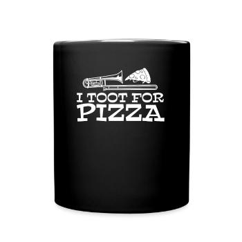 fanfare trombone pizza fanfare trombone - Mug uni - noir - Devant