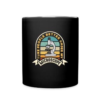 Microbiologist I Like People Better Microbiology - Full Colour Mug - black - Front