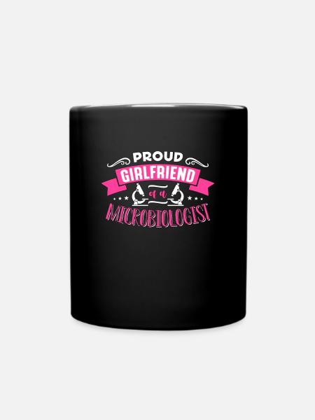 Microbiologiste fière petite amie de Microbiologie - Mug uni - noir