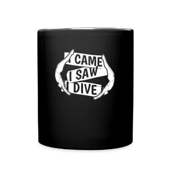 Diving Jumper Funny - Full Colour Mug - black - Front