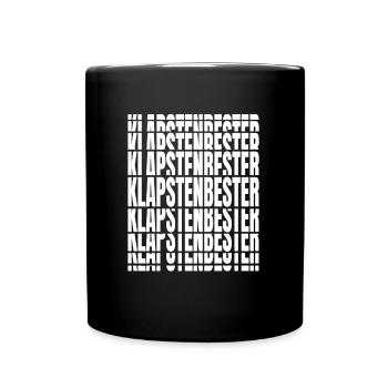 Schwarzer Humor Lustig Ironie - Tasse einfarbig - Schwarz - Vorne