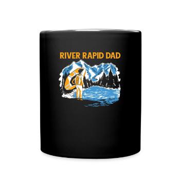 Rafting Papa White Water Rafting - Full Colour Mug - black - Front