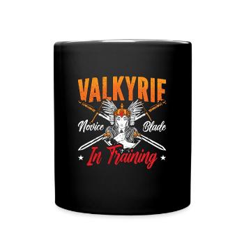 Valkyrie Novice Blade In Training Norse Mythology - Tasse einfarbig - Schwarz - Vorne