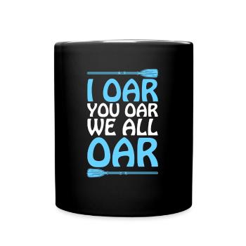 Rafting Fun White Water Rafting - Full Colour Mug - black - Front