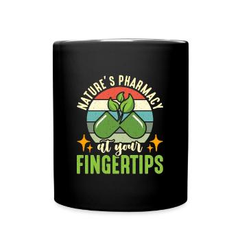 Herbalism Nature's Pharmacy At Your Medicinal Herb - Tasse einfarbig - Schwarz - Vorne