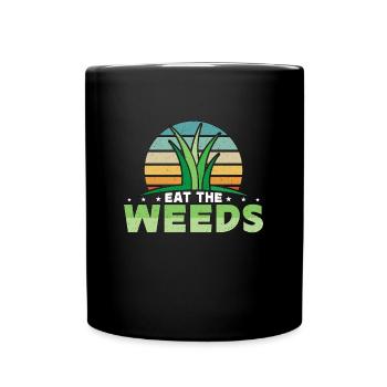 Herbalism Eat The Weeds Retro Herbal Herbalist - Tasse einfarbig - Schwarz - Vorne