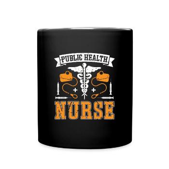 Public Health Nurse Public Health Doctor Scientist - Full Colour Mug - black - Front