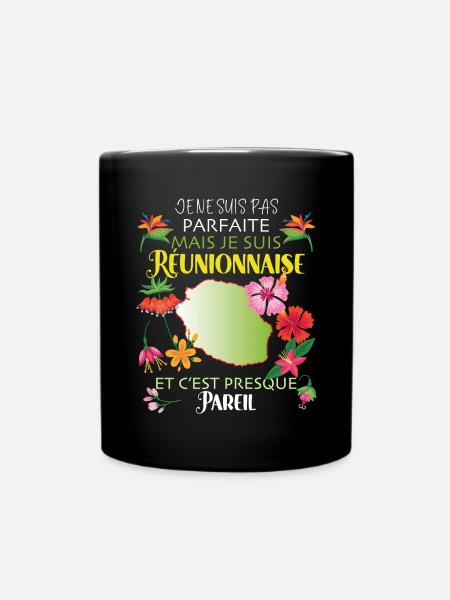 Pour Ma Réunionnaise Parfaite Cadeau Femme Réunion - Mug uni - noir