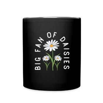 Marguerite à la fleur d’oie - Mug uni - noir - Devant