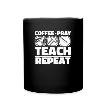 Professeur de religion Café d’éducation religieuse - Mug uni - noir - Devant