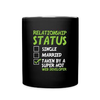 Web Entwickler Webdeveloper Witzig - Tasse einfarbig - Schwarz - Vorne