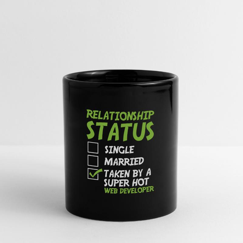 Web Entwickler Webdeveloper Witzig Tasse einfarbig