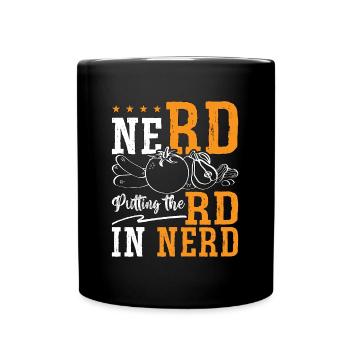 Dietitian Nerd Putting The RD Nutrition Dietitians - Full Colour Mug - black - Front