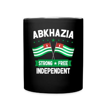 Abkhazia Strong Free Independent - Full Colour Mug - black - Front