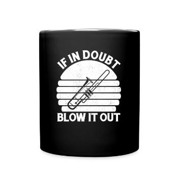 Spielmannszug Trombone drôle - Mug uni - noir - Devant