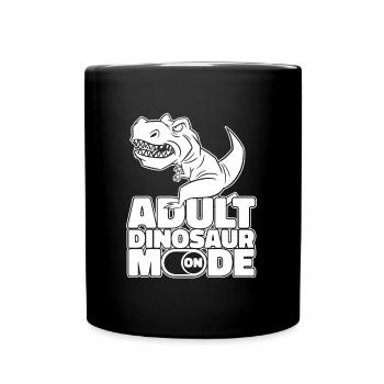 Mode dinosaure sur dinosaure adulte - Mug uni - noir - Devant