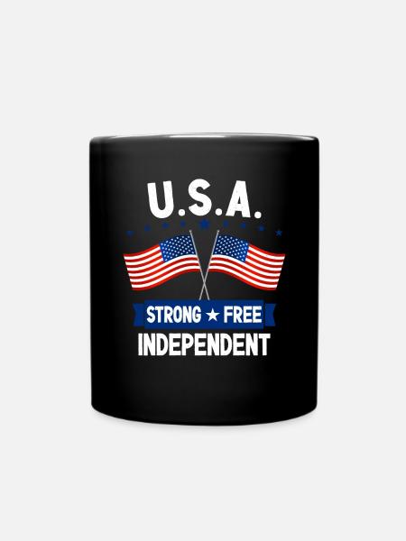 America - Tazza monocolore - nero