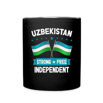 Ouzbékistan - Mug uni - noir - Devant