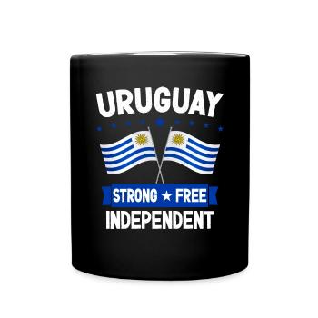 Uruguay - Tasse einfarbig - Schwarz - Vorne
