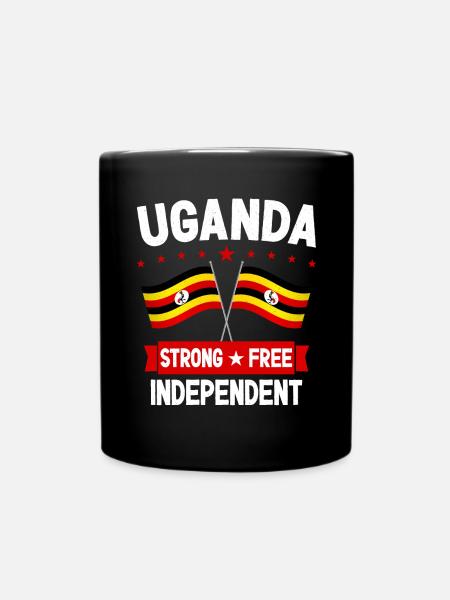 Uganda - Tasse einfarbig - Schwarz