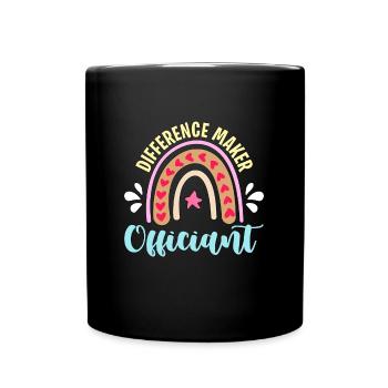 Officiant Difference Maker Officiant Counselor - Full Colour Mug - black - Front