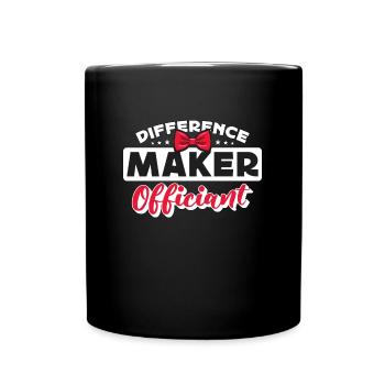 Officiant Difference Maker Officiant Minister - Full Colour Mug - black - Front