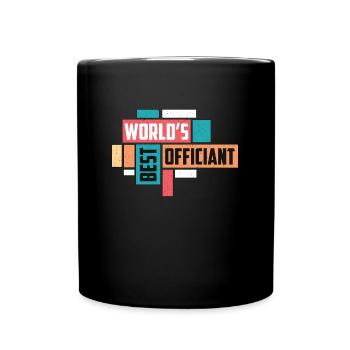 Officiant World's Best Officiant Wedding Minister - Tasse einfarbig - Schwarz - Vorne
