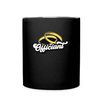 Officiant Minister Counselor Marriage Officiant - Full Colour Mug - black - Front