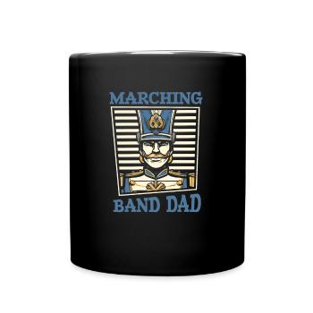 Fan train marching band dad - Full Colour Mug - black - Front