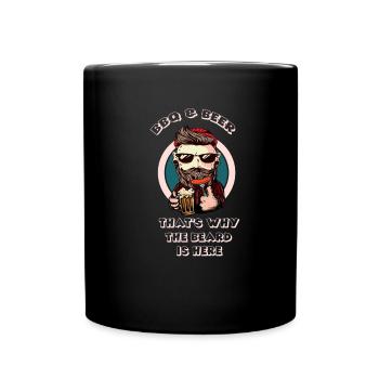 Beard full beard - Full Colour Mug - black - Front