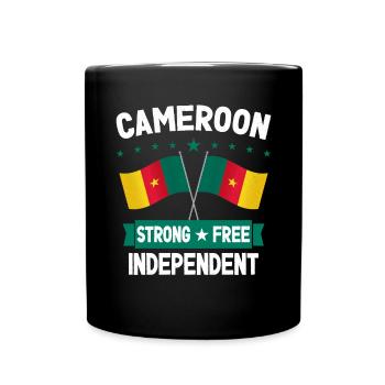 Kamerun - Tasse einfarbig - Schwarz - Vorne