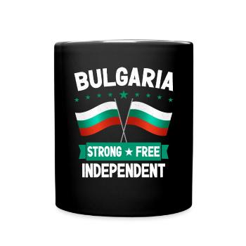Bulgarien - Tasse einfarbig - Schwarz - Vorne