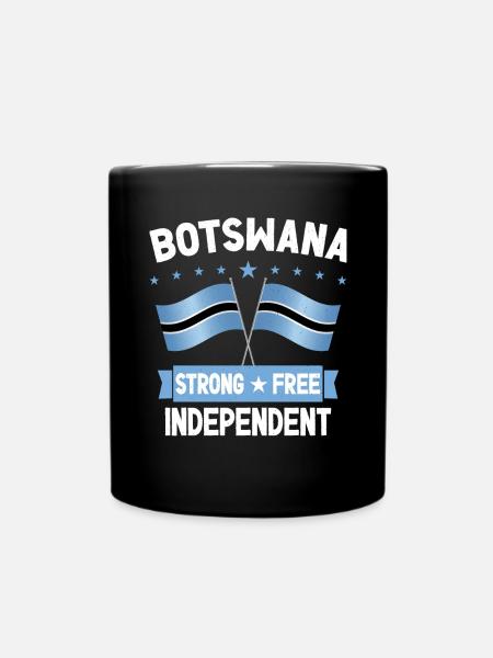 Botswana - Tasse einfarbig - Schwarz