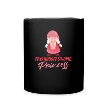 Cueilleurs de champignons Champignons Princess Mushroom Nain - Mug uni - noir - Devant