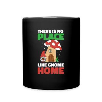 Mushroom pickers Mushrooms Mushroom dwarf - Full Colour Mug - black - Front