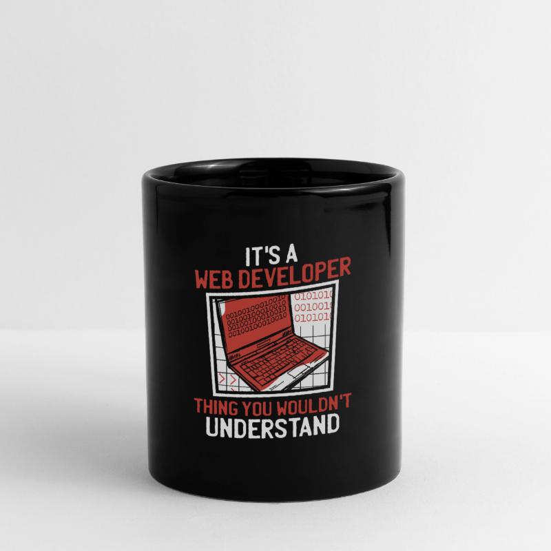 Web Entwickler Webdeveloper Lustig Tasse einfarbig