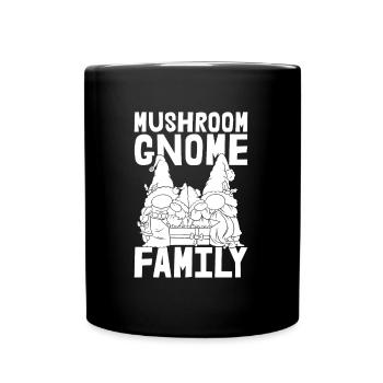 Mushroom pickers Mushrooms Mushroom dwarf - Full Colour Mug - black - Front
