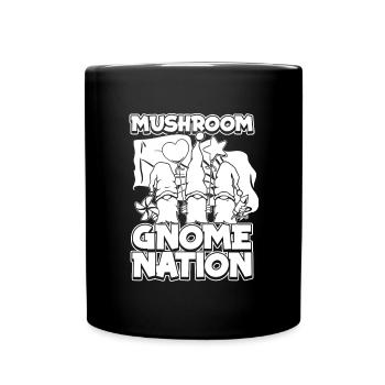 Pilzsammler Pilze Nation Pilzzwerg - Tasse einfarbig - Schwarz - Vorne