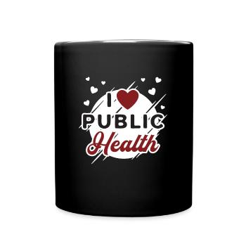 Public Health I Heart Public Health Epidemiologist - Full Colour Mug - black - Front