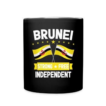 Brunei - Tasse einfarbig - Schwarz - Vorne
